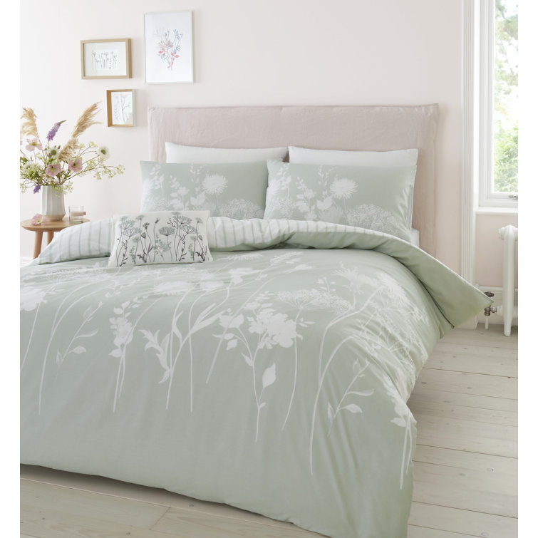 Catherine Lansfield Meadowsweet Floral Duvet Cover Set & Reviews